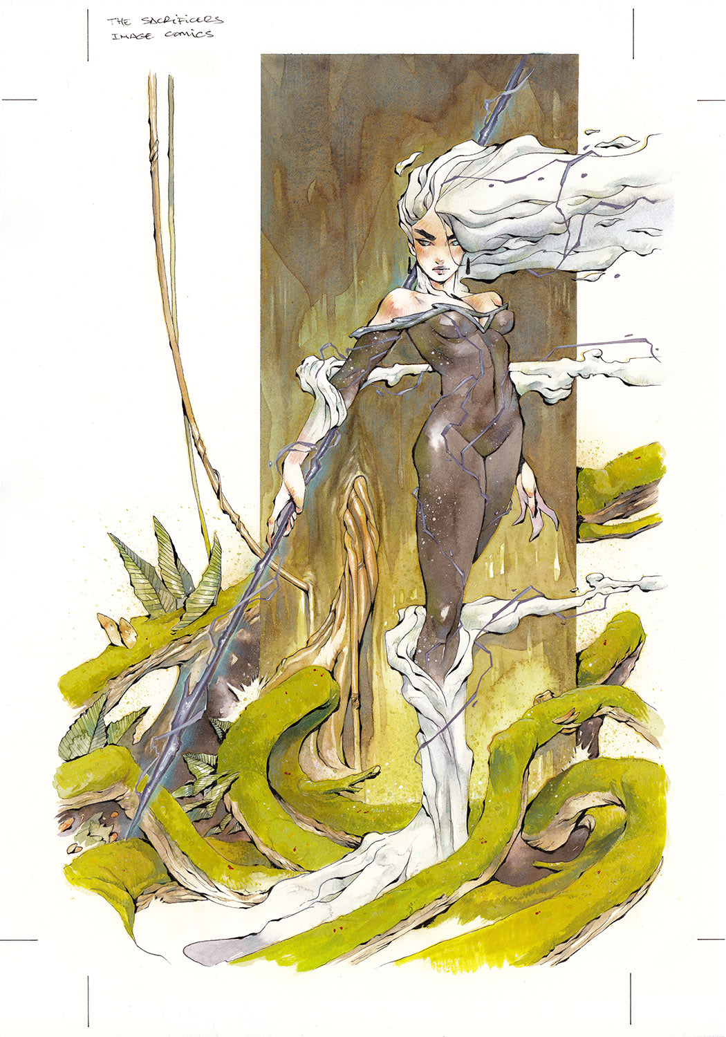 Chuma Hill Original Art The Sacrificers #17 Cover