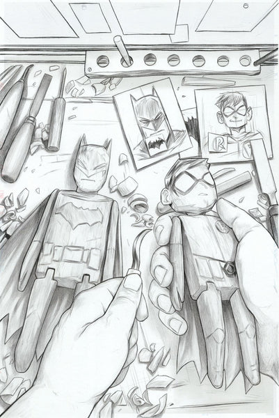 Nimit Malavia Original Art Batman and Robin #28 Cover