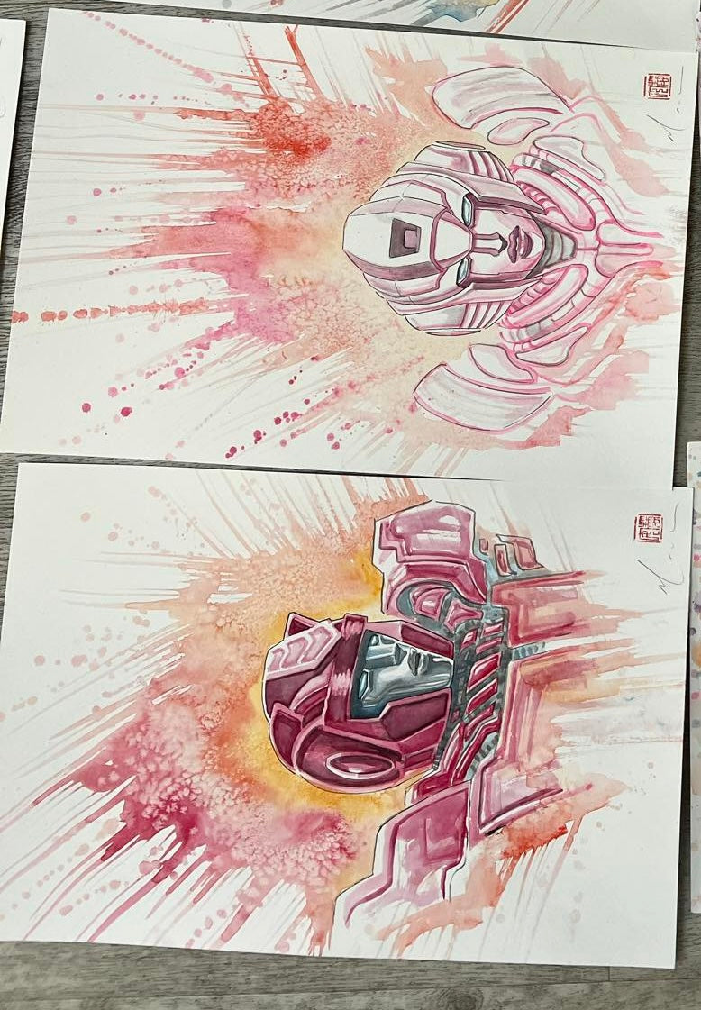 David Mack Original Art Transformers Vol. 2 Cover