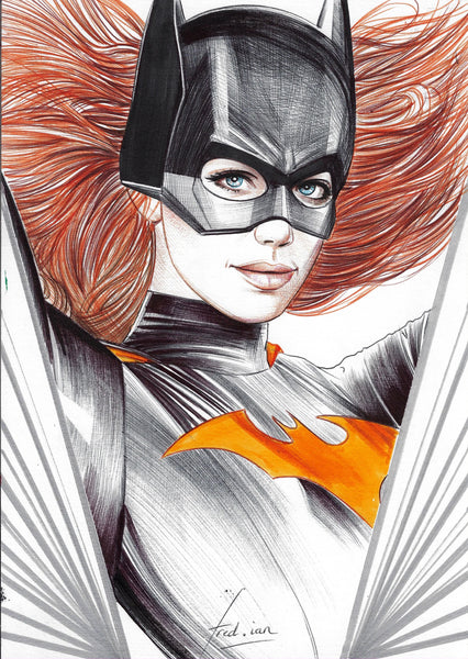 Fred Ian Original Art Batgirl DC Heroines Collection Illustration