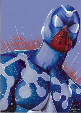 NYCC @ HOME SPECIAL DROP Fred Ian Original Art Cosmic Spider-Man Illustration