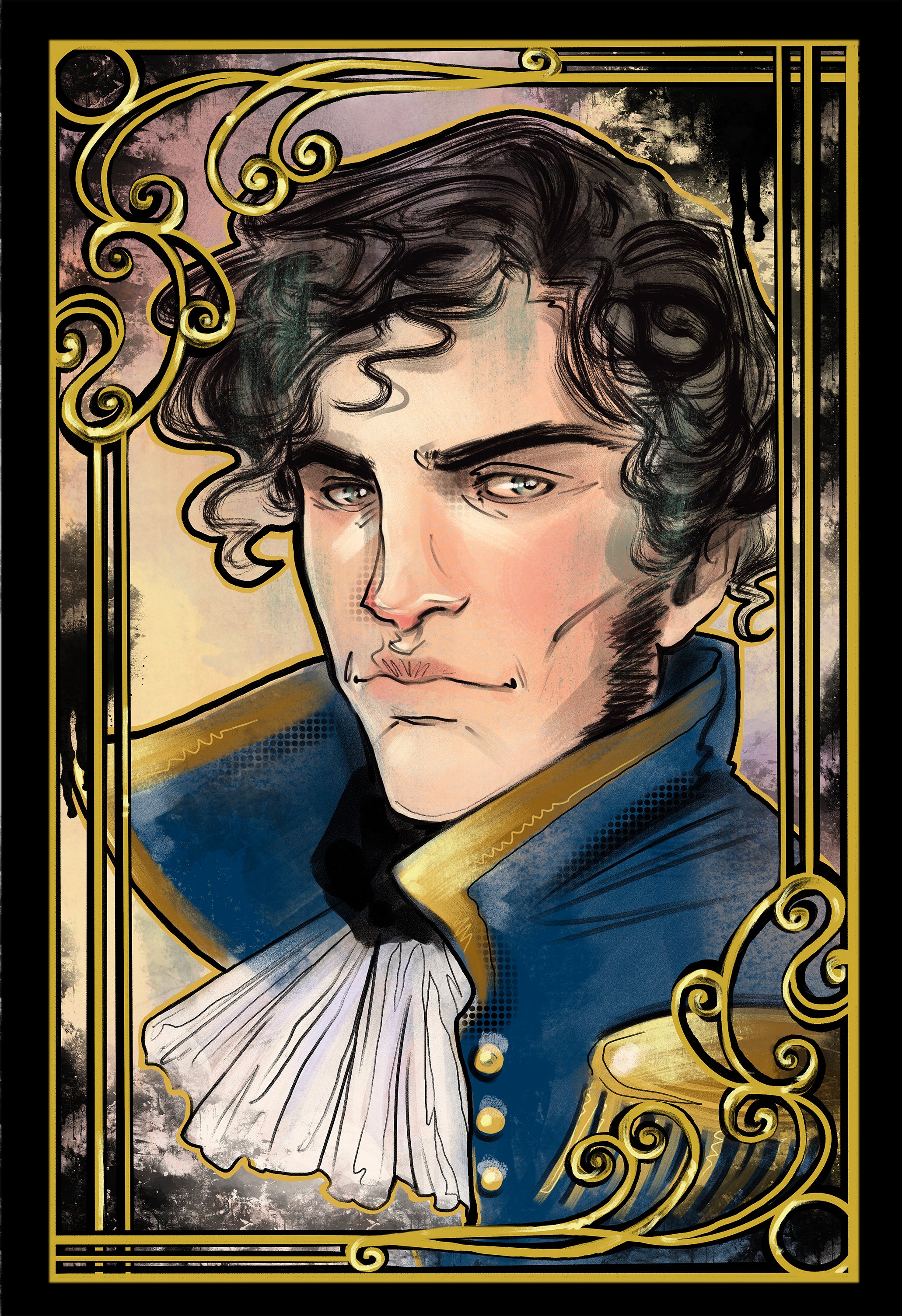 Francesca Fantini Original Published Upper Deck Captain Wentworth Art