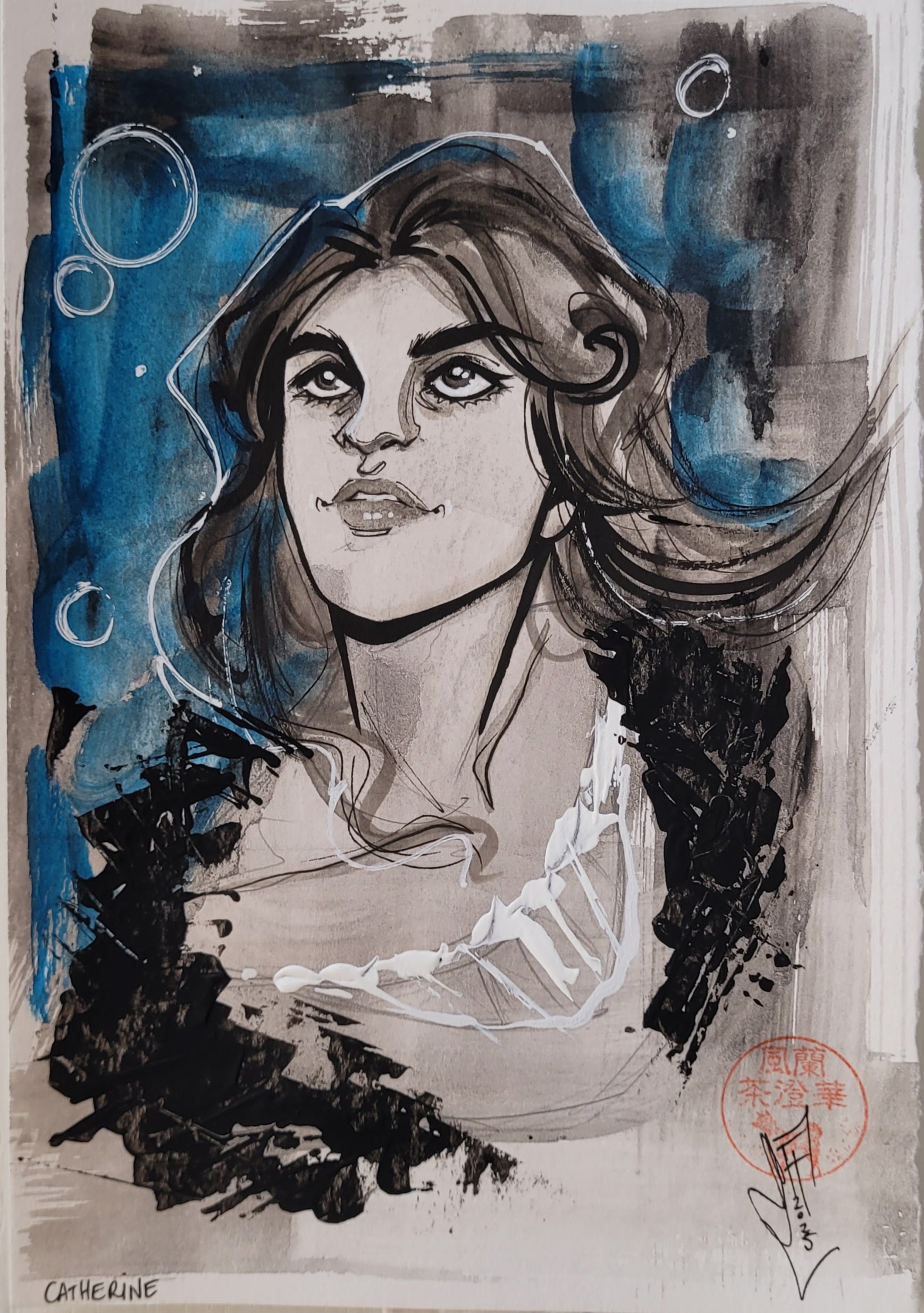 Francesca Fantini Original Published Upper Deck Catherine Art