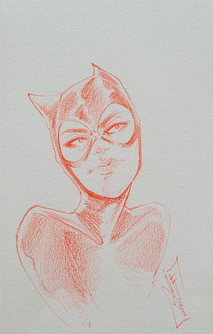 Francesca Fantini Original Art Catwoman Sketch