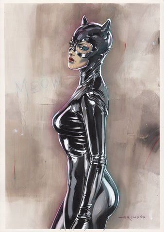 Ricardo Drumond Original Art Catwoman Illustration
