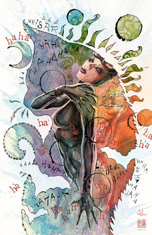 David Mack Deadly Duo Catwoman 12x18" Limited Edition Giclee