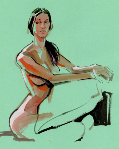 Kagan McLeod Original Art 'Life Drawing: Chan 2' Illustration