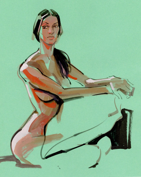 Kagan McLeod Original Art 'Life Drawing: Chan 2' Illustration