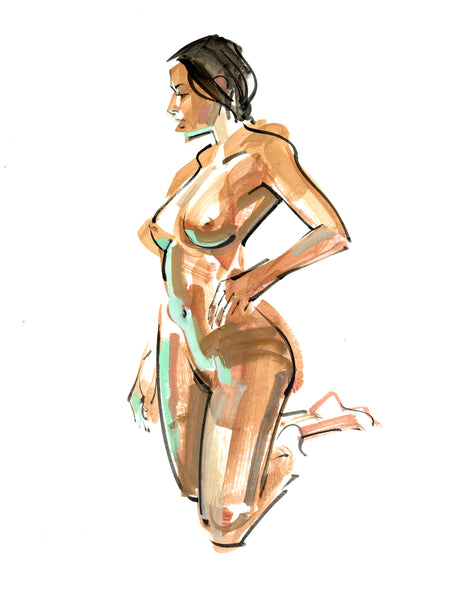 Kagan McLeod Original Art 'Life Drawing: Chan 1' Illustration