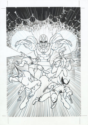 Olivier Vatine Original Art Wolverine #43 X-Men 97 Homage Cover