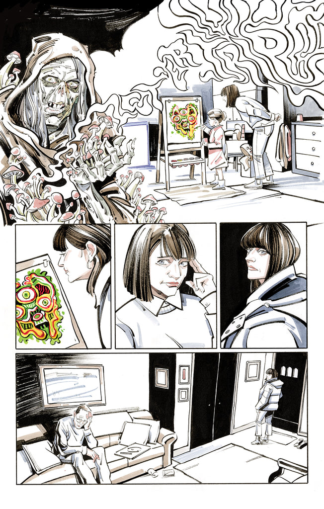 Kagan McLeod Original Art Creepshow Trip #1 2024 Page 1 Comic Art