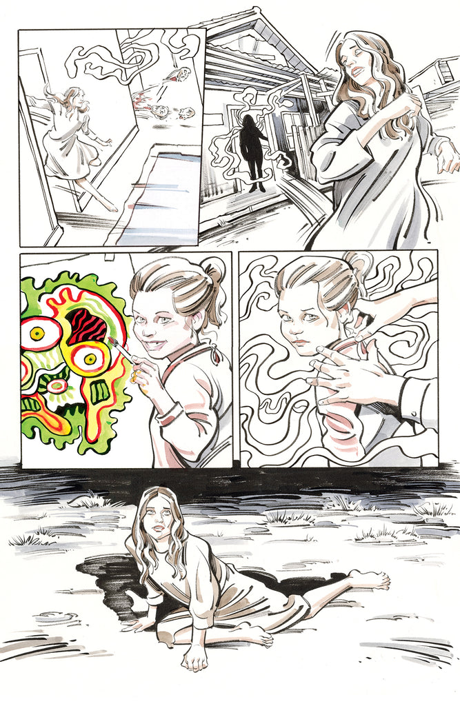 Kagan McLeod Original Art Creepshow Trip #1 2024 Page 9 Comic Art