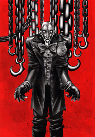 Claudiu Limbasan Original Art Creepy Joker Illustration