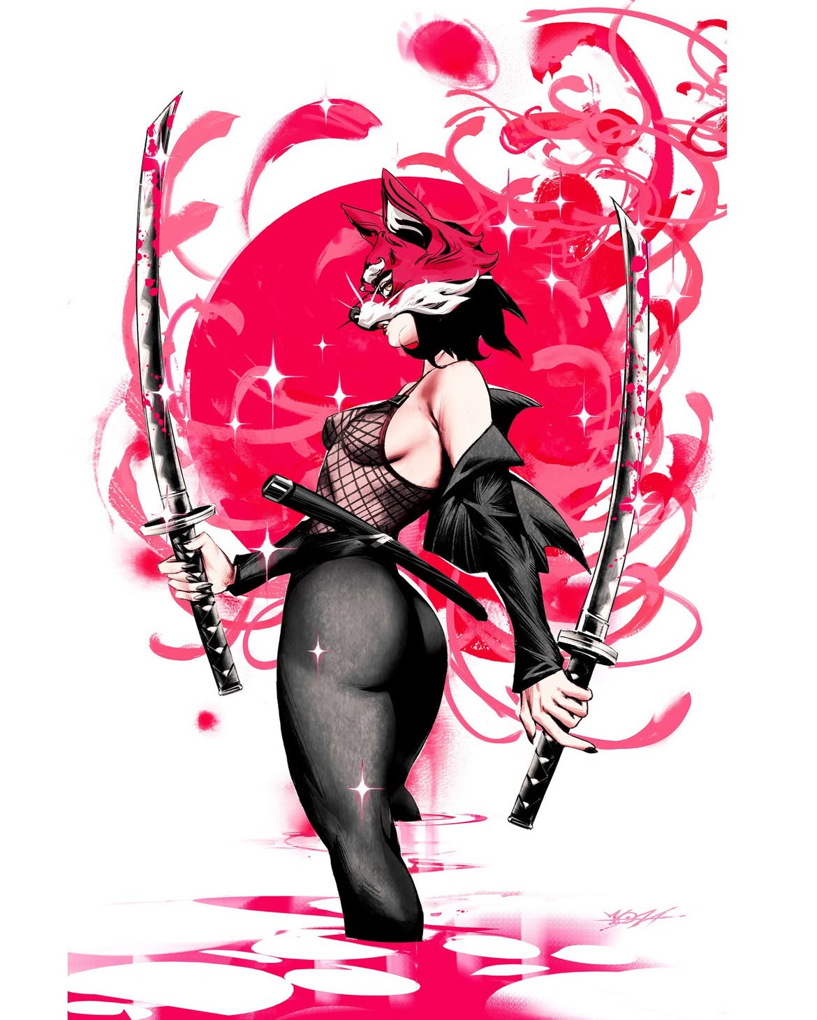 Yona Saura Original Art Exquisite Corpses #5 Cover