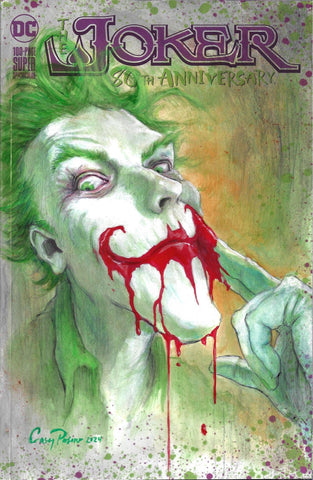 Casey Parsons Original Art Joker Blank Cover
