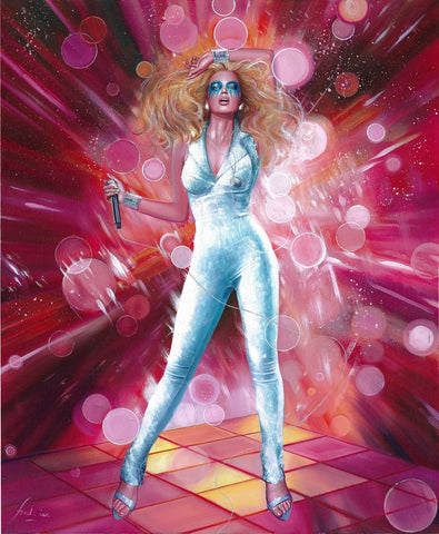 Fred Ian Original Art Dazzler Marvel Unbound Upper Deck Trading Card Art