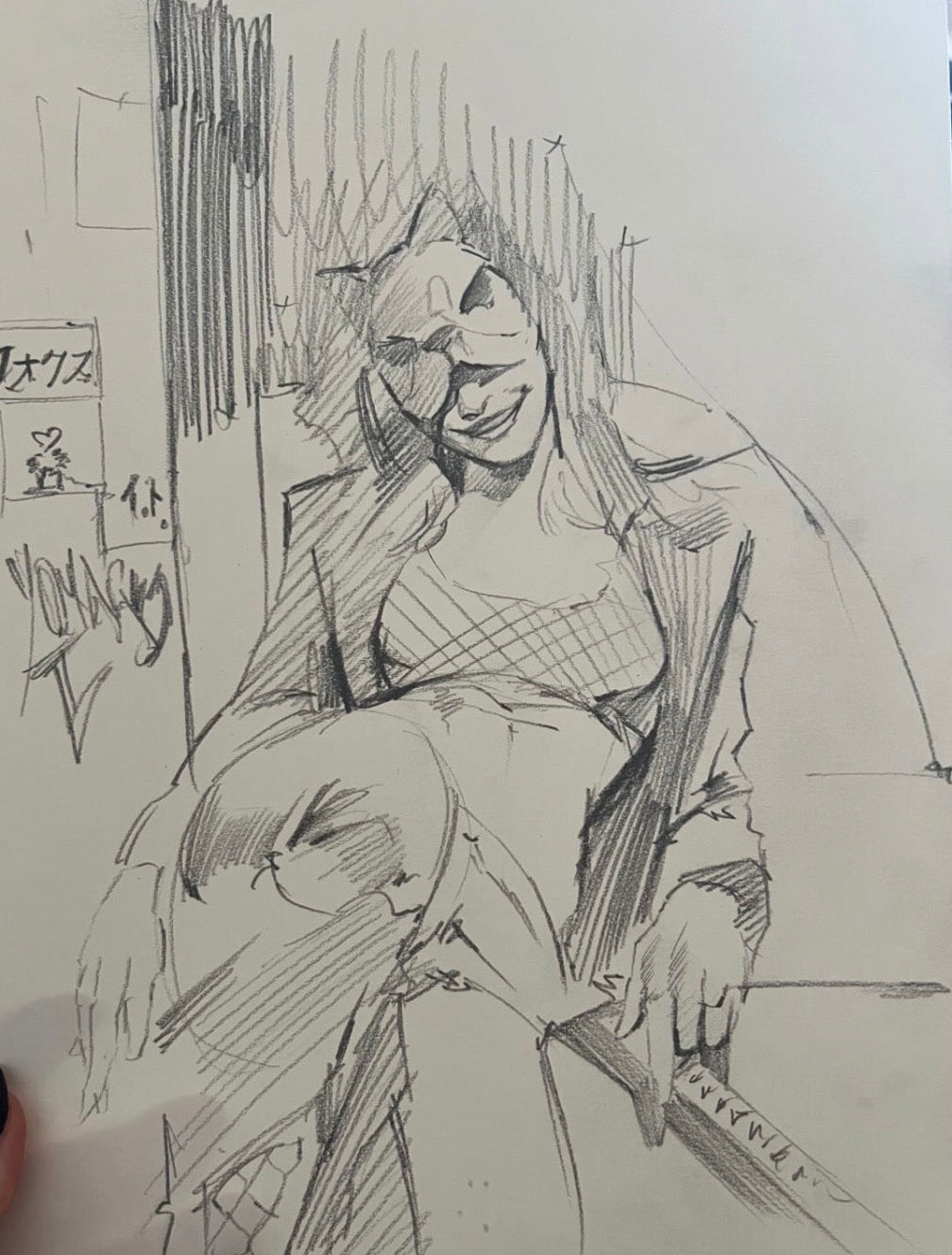 Ito Original Art Exquisite Corpses #9 Cover Pencil Prelim