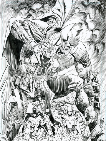 Guillem March Original Art DC K.O.: Knightfight #2 Batman Cover