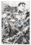 Vincenzo Riccardi Original Art Trinity (Batman, Superman, Wonder Woman) Illustration