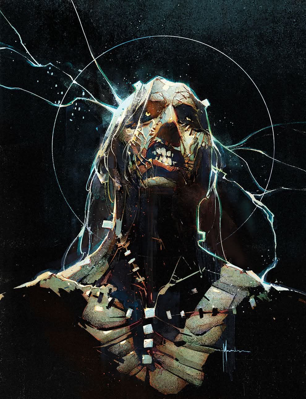 Nick Marinkovich Original Art Frankenstein Visions Cover