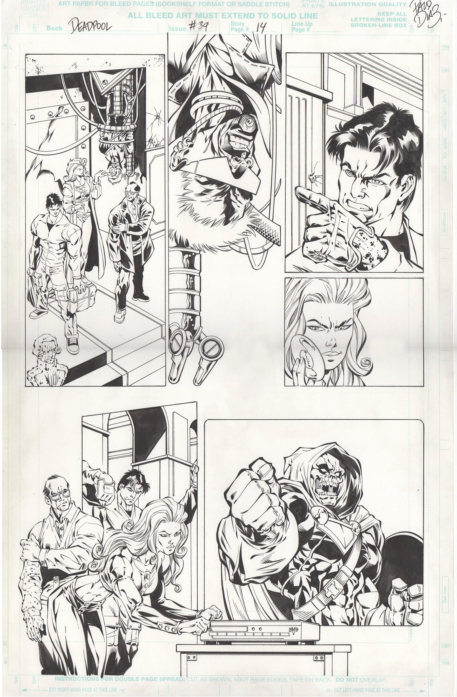 Paco Diaz Original Art Deadpool #39 Page 14