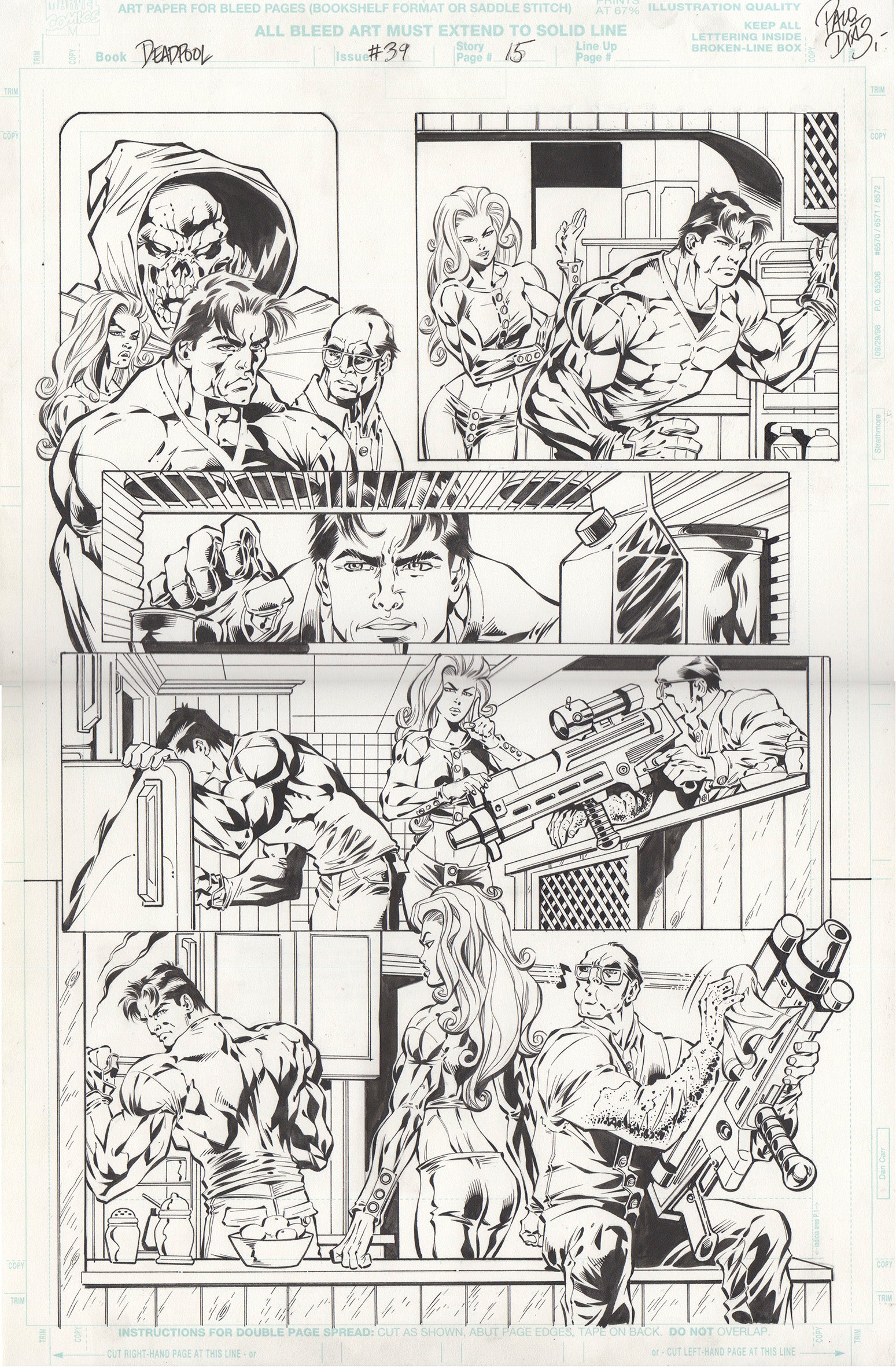 Paco Diaz Original Art Deadpool #39 Page 15