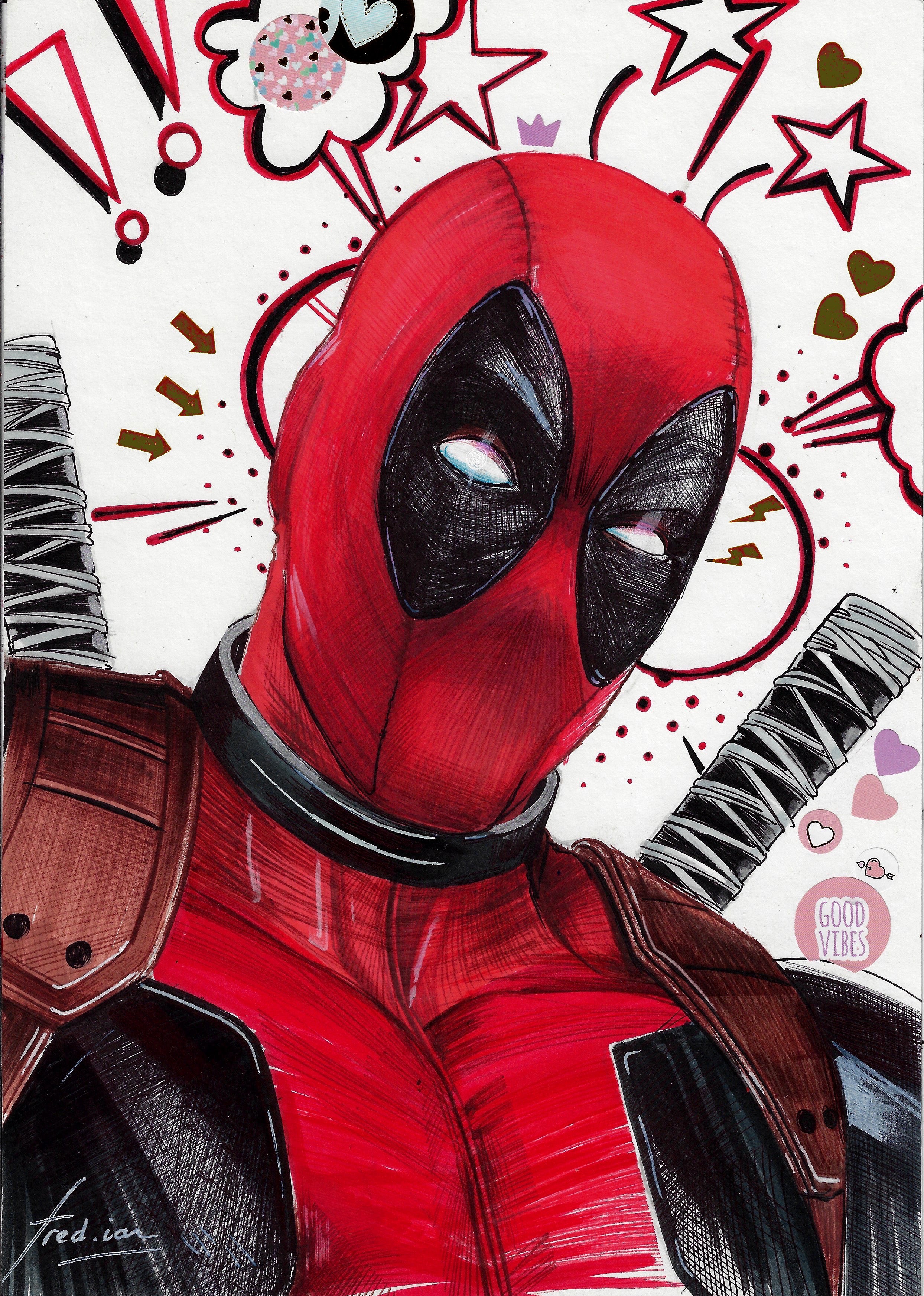 NYCC @ HOME SPECIAL DROP Fred Ian Original Art Deadpool Illustration