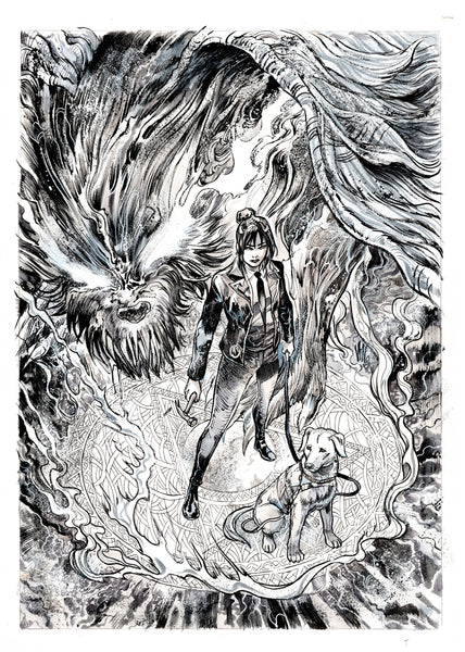 Vincenzo Riccardi Original Art Damn Them All #9 Cover