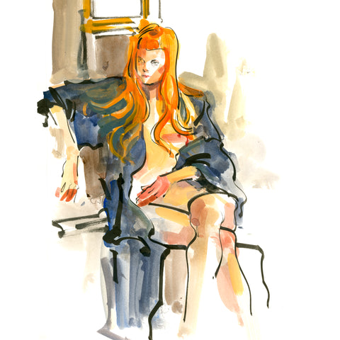 Kagan McLeod Original Art 'Life Drawing: Dana 2' Illustration