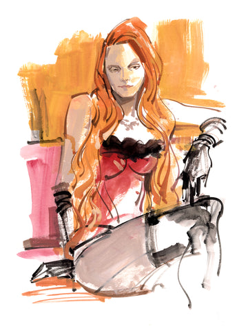 Kagan McLeod Original Art 'Life Drawing: Dana 1' Illustration