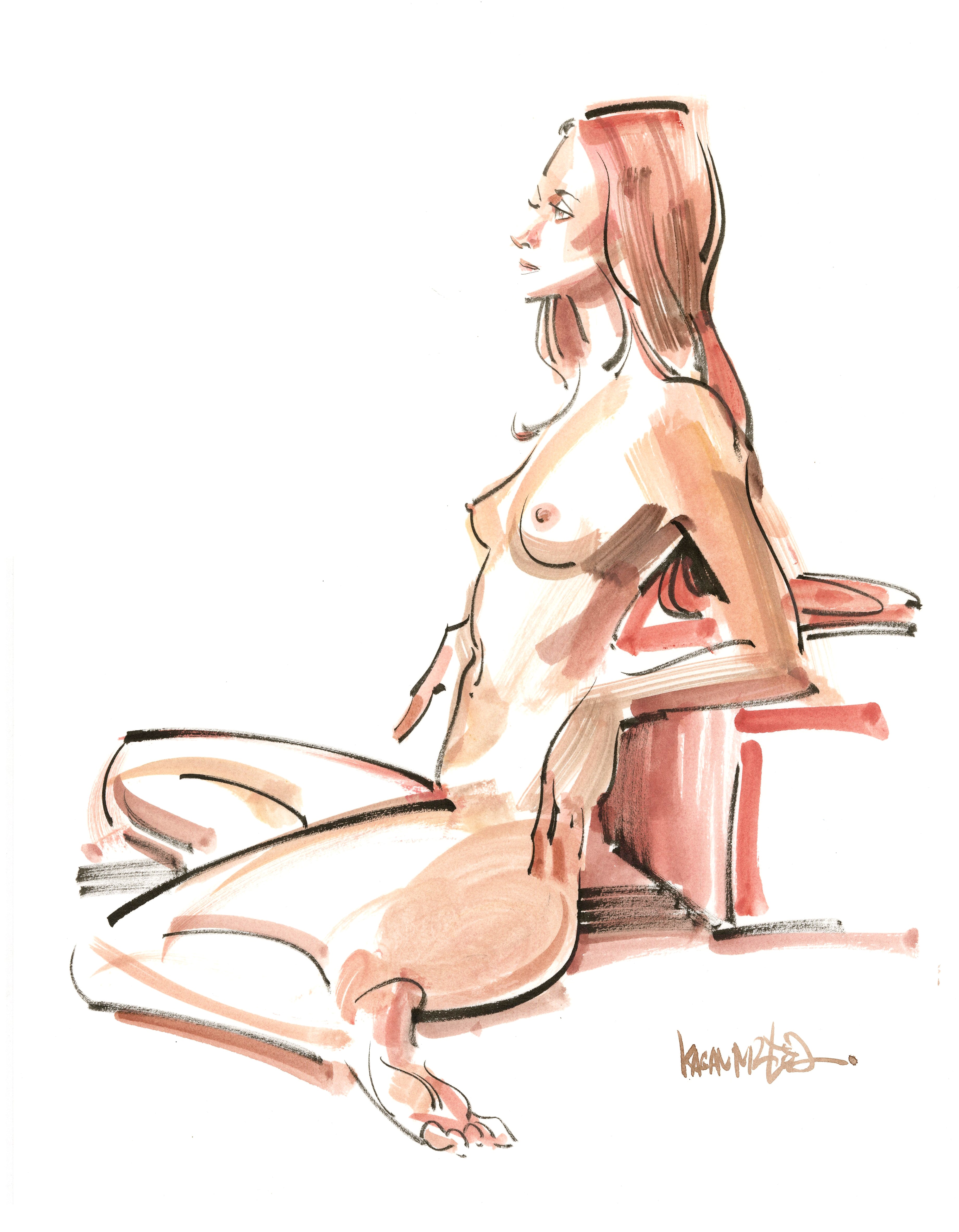 Kagan McLeod Original Art 'Life Drawing: Daria 1' Illustration