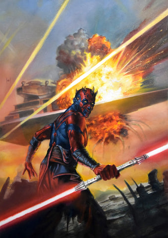 Pasquale Ferrara Original Art Star Wars: Darth Maul Illustration