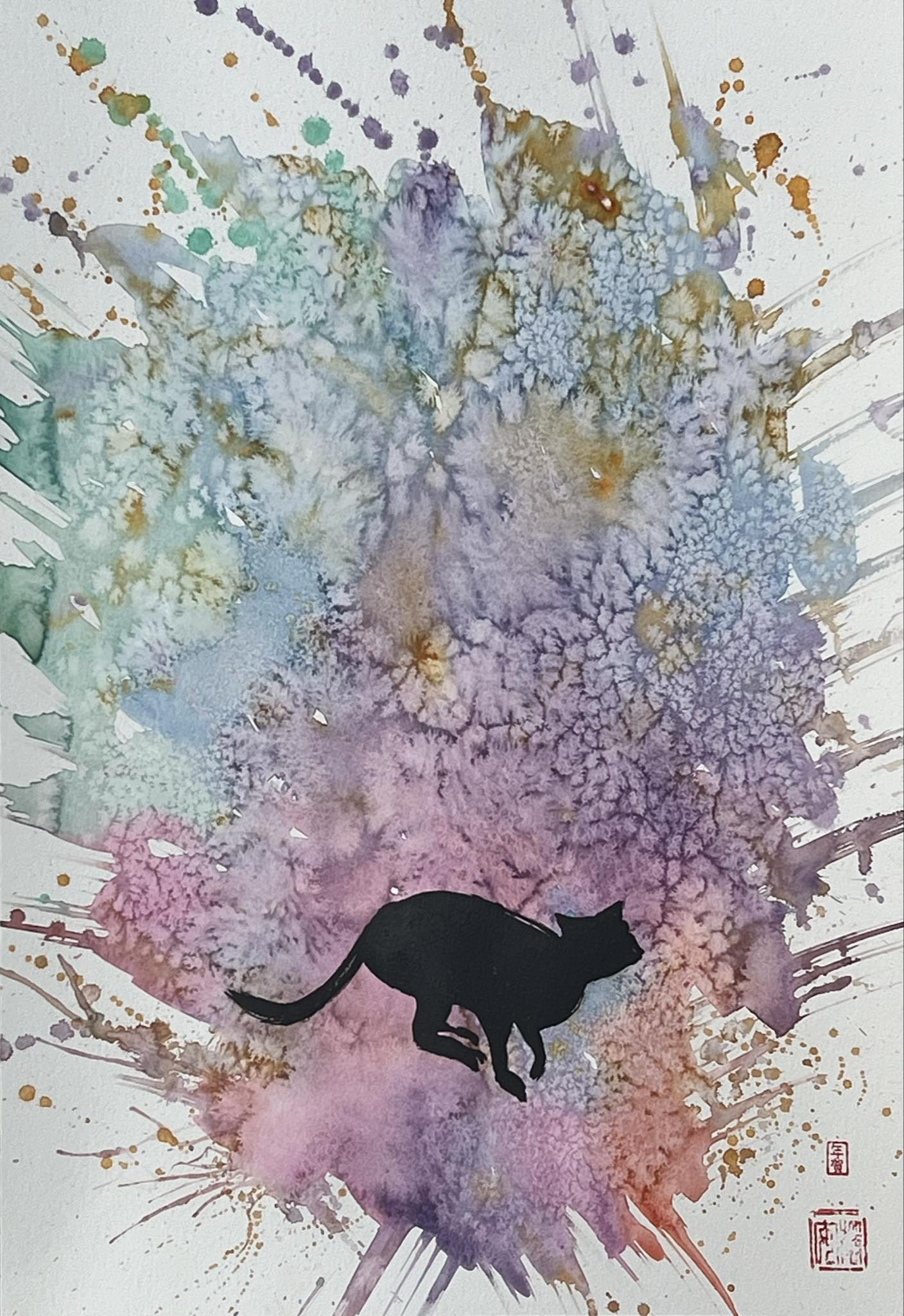David Mack Original Art Cat Book Published Page Piece 5