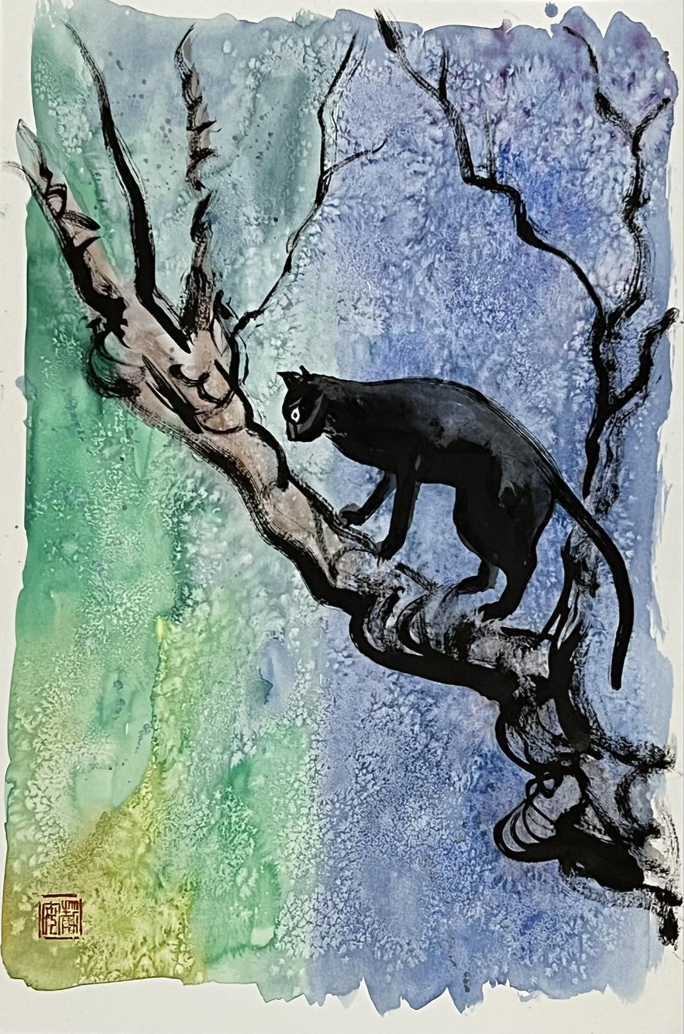 David Mack Original Art Cat Book Published Page Piece 6