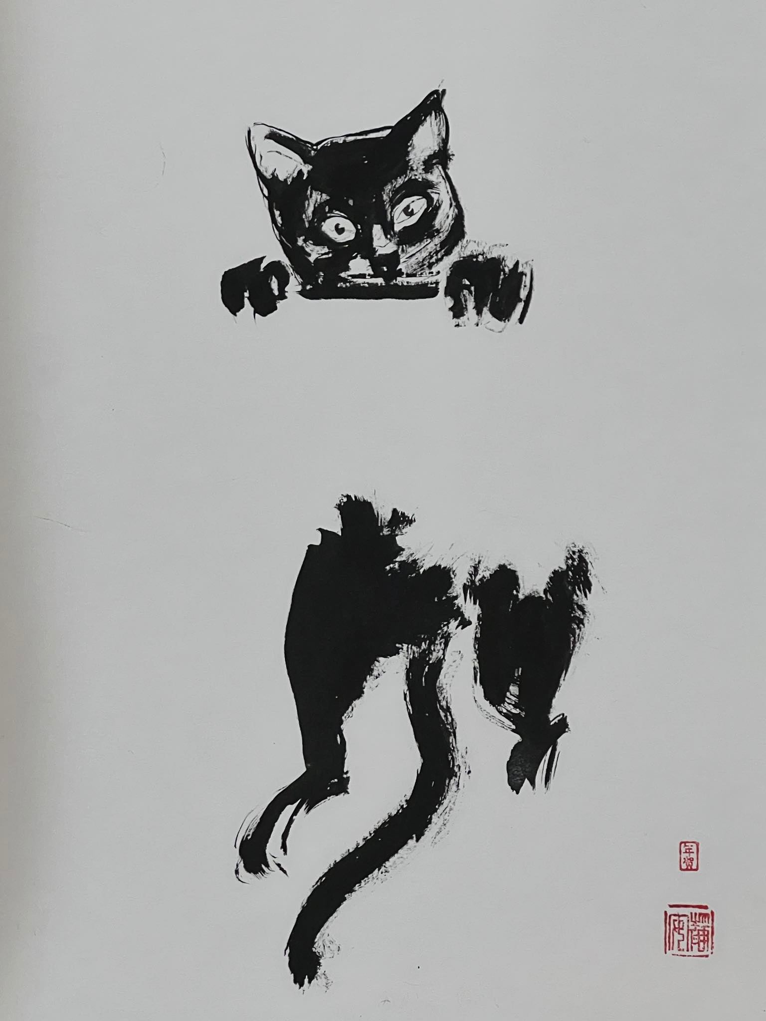 David Mack Original Art Cat Book Published Page Piece 7