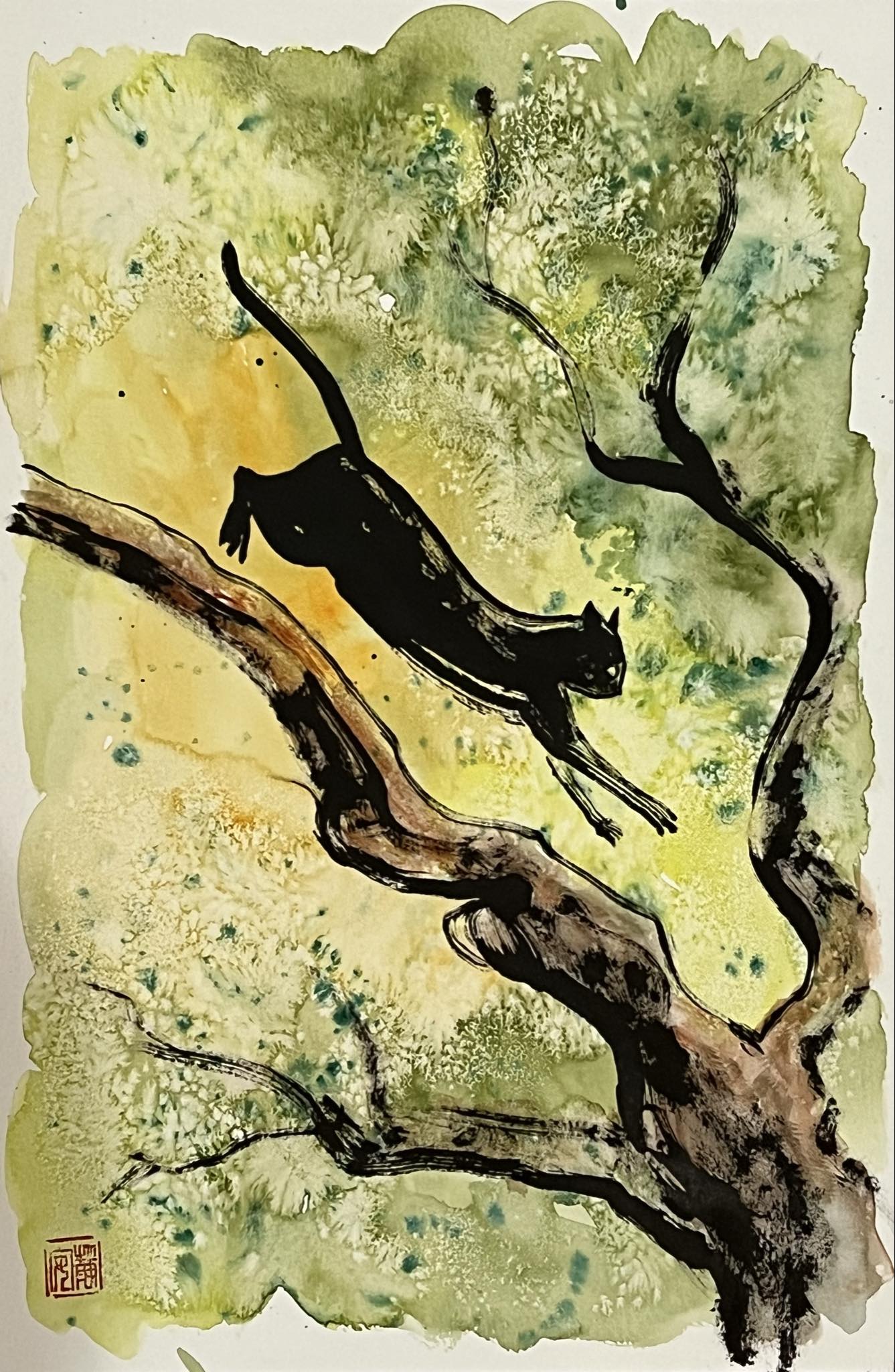 David Mack Original Art Cat Book Published Page Piece 9