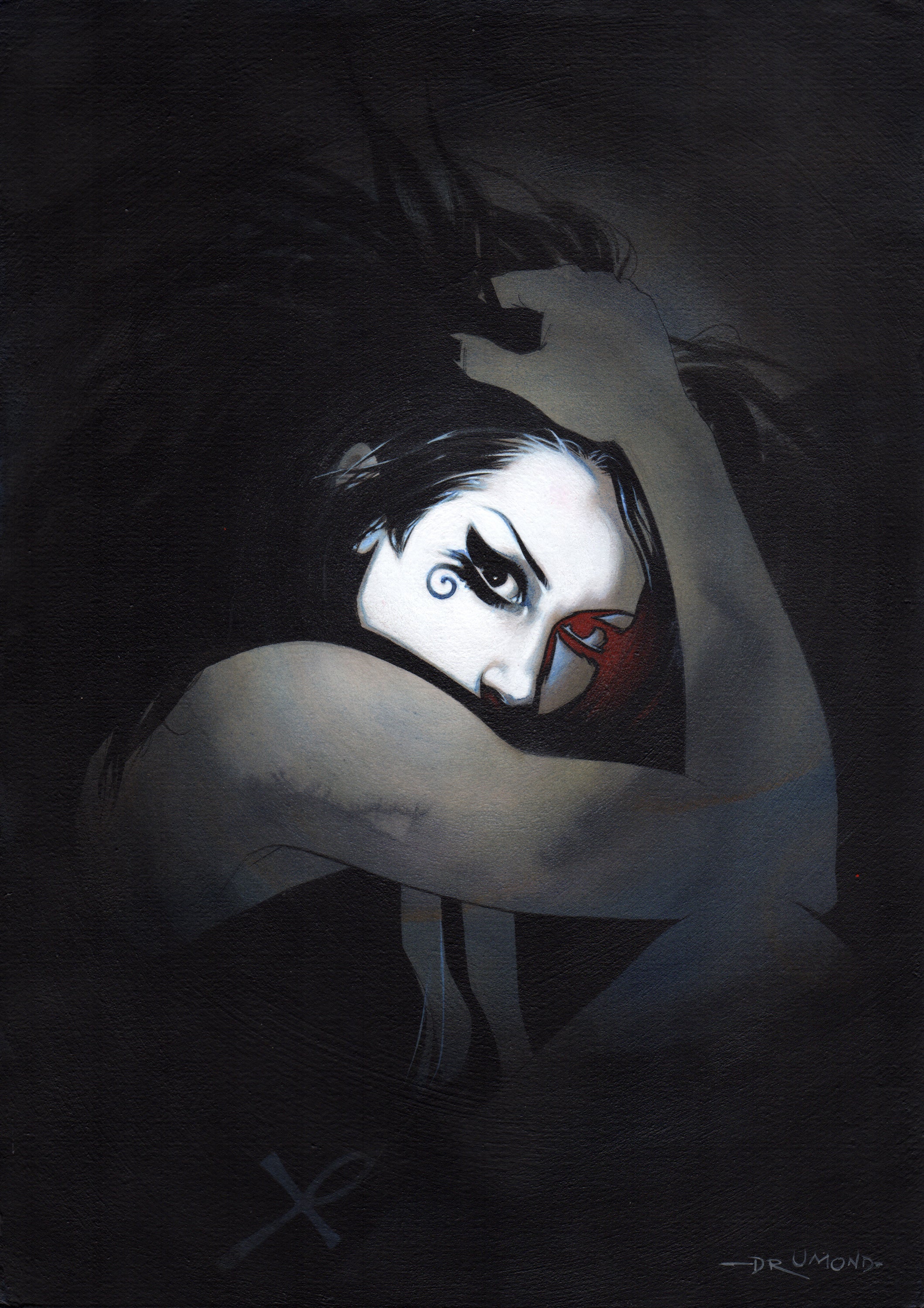 Ricardo Drumond Original Art Death Mixed Media Illustration
