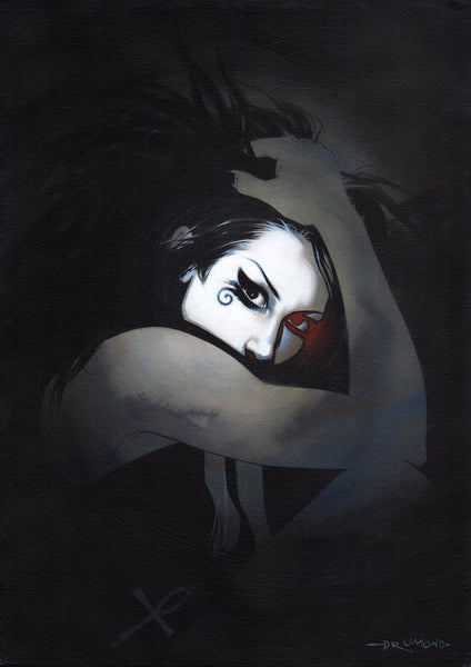 Ricardo Drumond Original Art Death Mixed Media Illustration