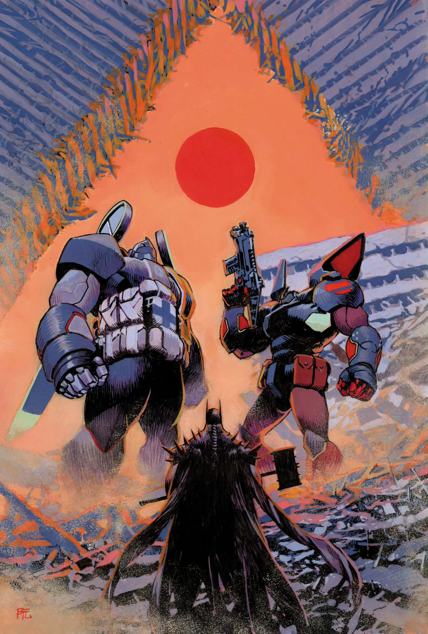 アールビバン ピーター・アンブッシュ VILLAIN UPRISE  版画 Dike Ruan Original Art Absolute Batman #20 Cover – Kirby's Comic Art