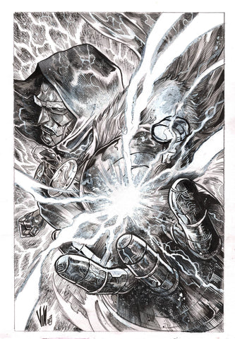 Vincenzo Riccardi Original Art Doctor Doom Illustration