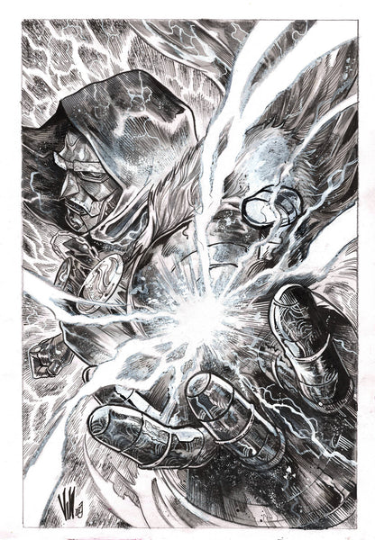 Vincenzo Riccardi Original Art Doctor Doom Illustration