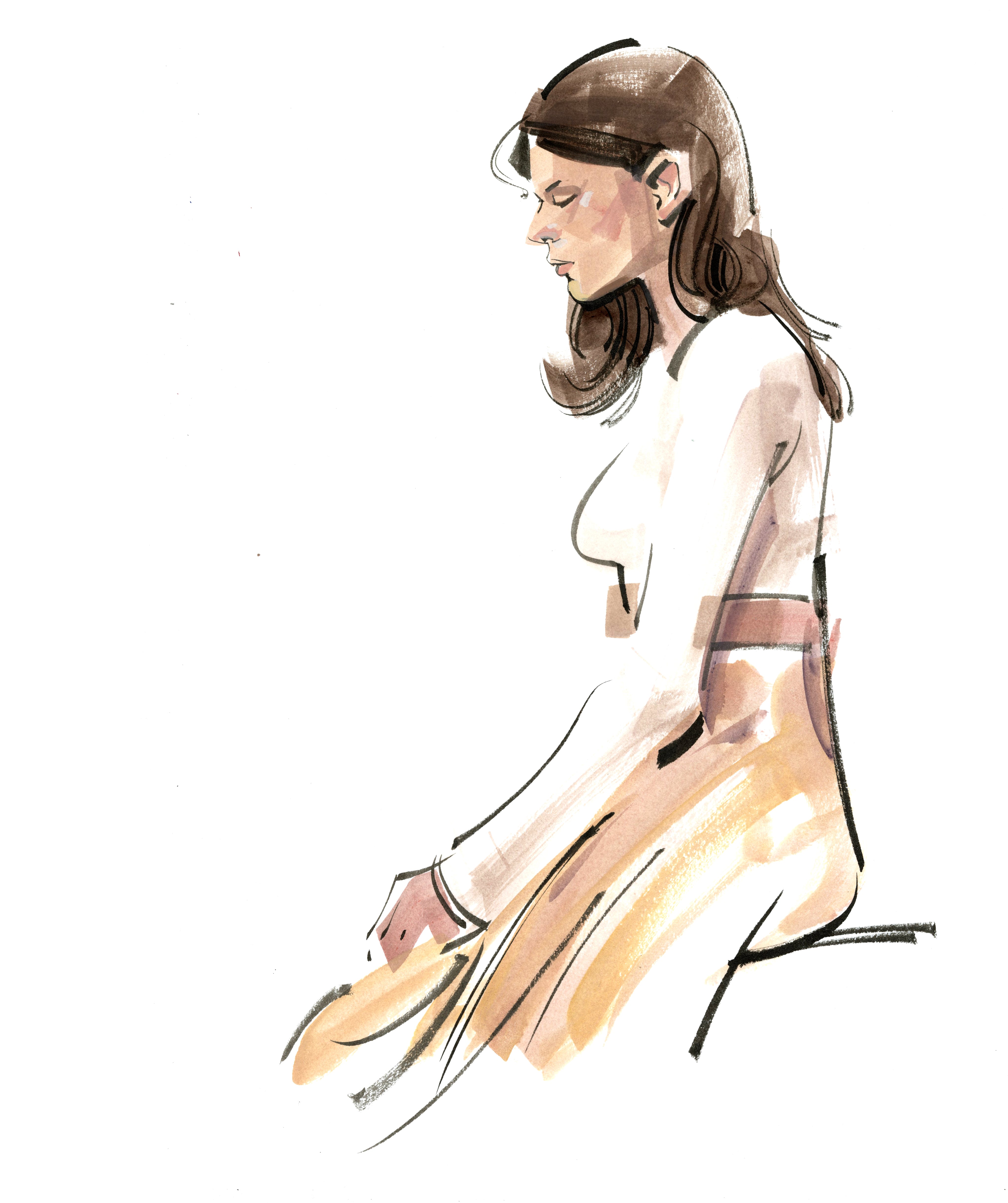 Kagan McLeod Original Art 'Life Drawing: Dorrie' Illustration