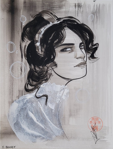 Francesca Fantini Original Published Upper Deck E.Bennett Art