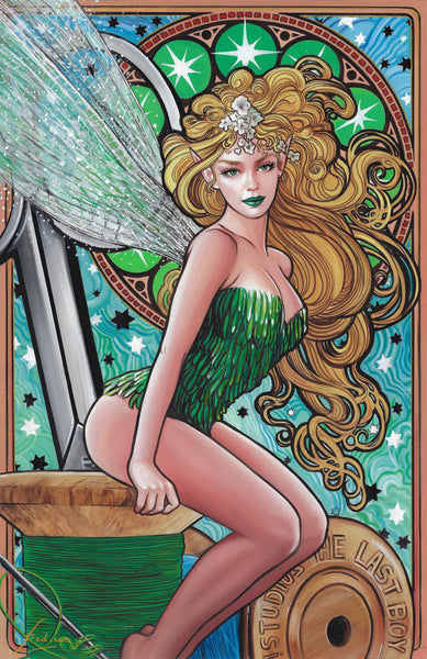 Fred Ian Original Art Tinker Bell Illustration (includes prelim)