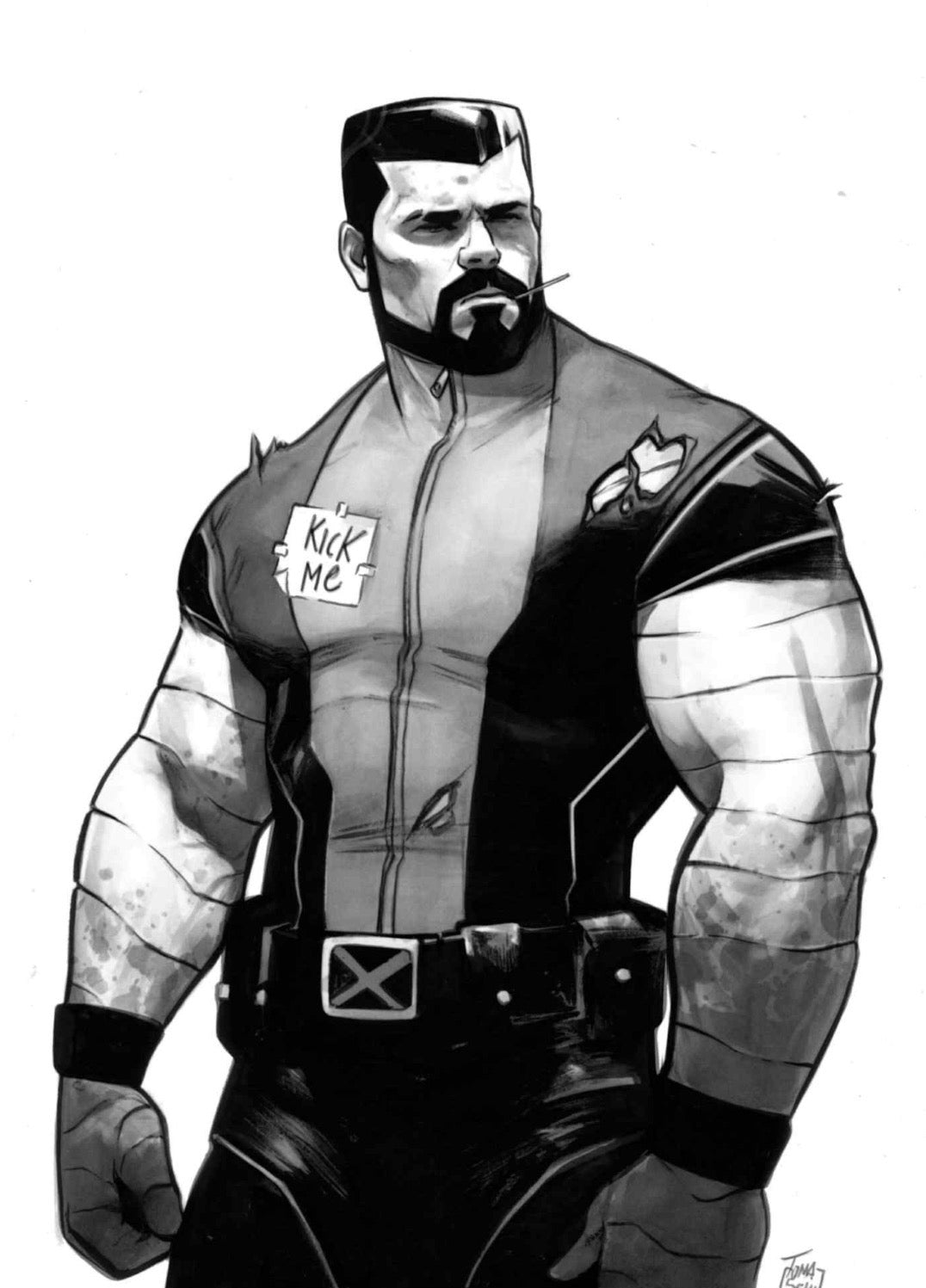 Francesco Tomaselli Original Art Colossus Illustration