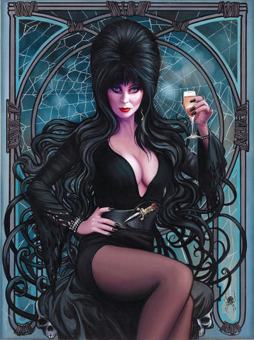 Elvira Halloween Special Limited Edition Giclee by Fred Ian