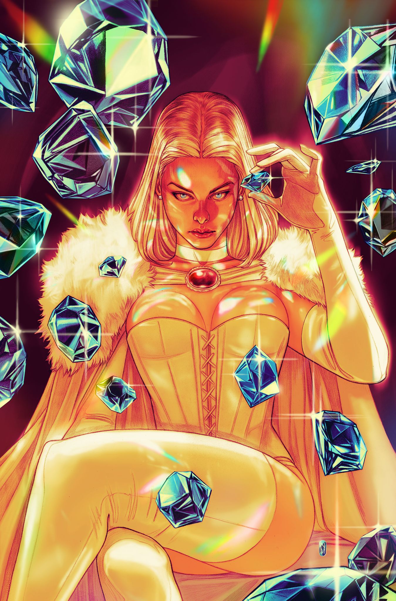 Nimit Malavia Original Art Emma Frost: The White Queen #3 Cover