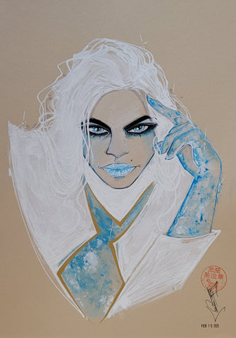 Francesca Fantini Original Art Emma Frost Mixed Media Illustration