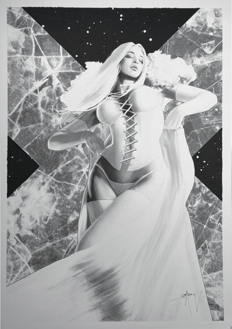 Seth Adams Original Art Emma Frost Illustration