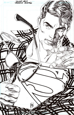 Guillem March Original Art Superman Unlimited #6 Cover